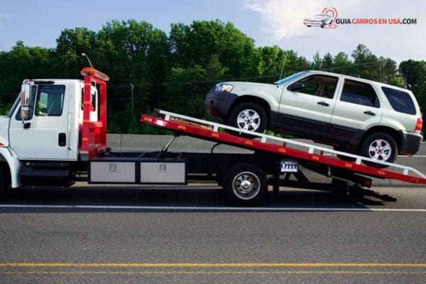 grúa plataforma inclinada